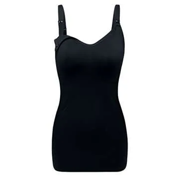 DAISITY Women's Maternity Nursing Tank Cami - Adjustable Comfort