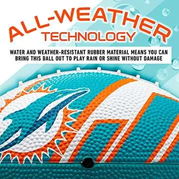 Miami Dolphins Mini Football - Perfect Youth Sports Gift