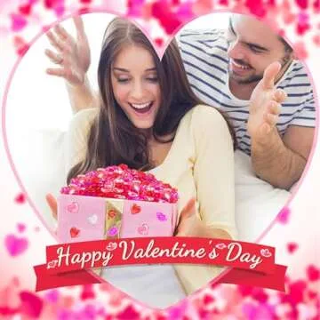 ZHWKMYP 260Pcs Valentine's Day Vase Filler, Mini Acrylic Pink Red Heart Rose Gems for Centerpieces Table Decorations, Valentines Day Fillers Decor for Vases