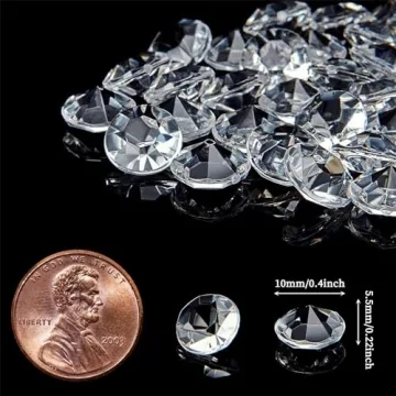 1000pcs Clear Fake Diamonds for Weddings and Parties