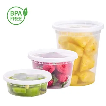 TashiBox Plastic Food Storage Containers - 48 Sets BPA-Free