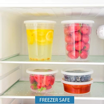 TashiBox Plastic Food Storage Containers - 48 Sets BPA-Free