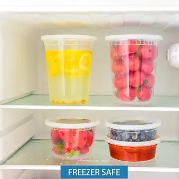 TashiBox Plastic Food Storage Containers - 48 Sets BPA-Free