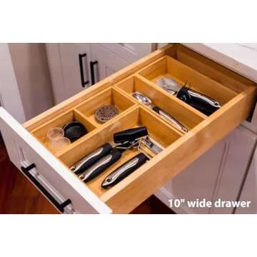 Umilife Drawer Organizer Set - Stylish Bamboo Storage Solution