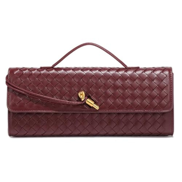 Woven Crossbody Bags for Women PU Leather Shoulder Bag Handwoven Trendy Small Hobo Bag Purses 2024