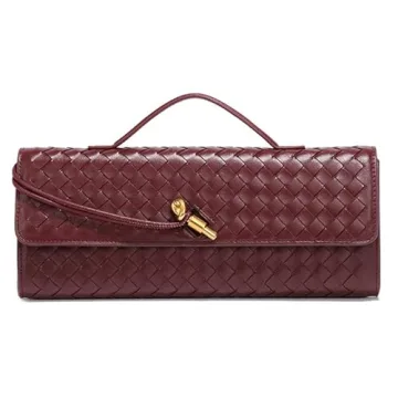 Woven Crossbody Bags for Women PU Leather Shoulder Bag Handwoven Trendy Small Hobo Bag Purses 2024