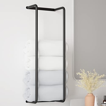 Rxvotocr Towel Rack for Bathroom, Wall Mounted Stainless Steel Bathroom Organizer, Bath Towel Holder...