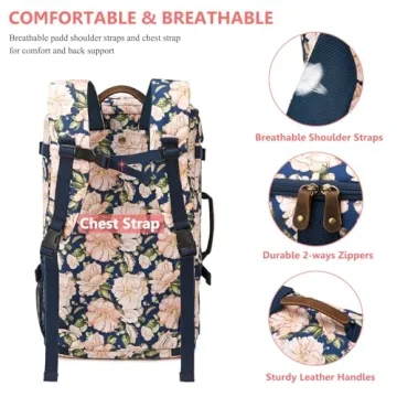 G-FAVOR 40L Carry On Travel Backpack for All Occasions