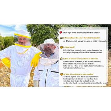 Cocaburra 30 Pcs Beeswax Sheets, Beeswax Foundation Sheets 16-1/3 inch x 7-2/3 inch, Beeswax for Candle Making Natural Beeswax Sheets for Candle Making (41.5cm x 19.5cm)