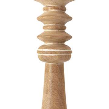 IMAX Mason Vintage Wooden Candleholders - Set of 5