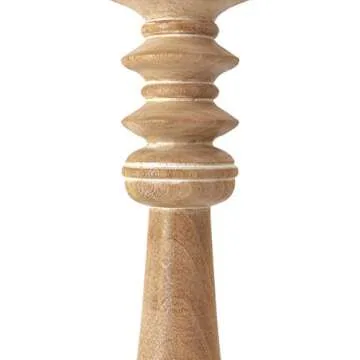 IMAX Mason Vintage Wooden Candleholders - Set of 5