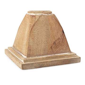 IMAX Mason Vintage Wooden Candleholders - Set of 5