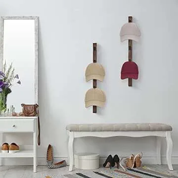 Keletop Wall-Mounted Hat Rack Stylish Wooden Organizer