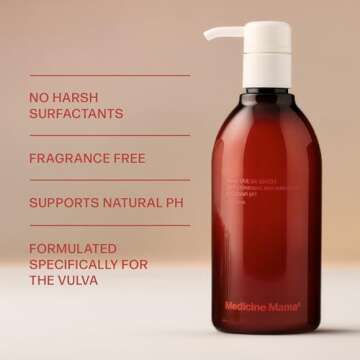 VMAGIC by Medicine Mama Vulva Wash –pH Balanced Daily Feminine Wash – Gentle, Fragrance Free & Non-Irritating – Gynecologist Recommended Intimate Cleanser for Sensitive Skin – 8 oz