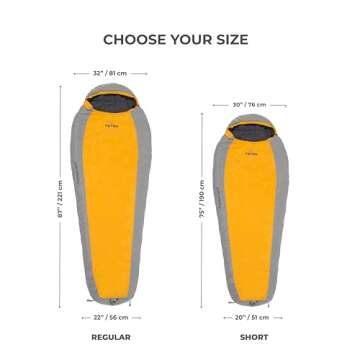 TETON Sports Trailhead, 20 Degree Sleeping Bag; Lightweight, Warm Mummy Sleeping Bag, Camping, Backp...