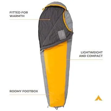 TETON Sports Trailhead, 20 Degree Sleeping Bag; Lightweight, Warm Mummy Sleeping Bag, Camping, Backpacking, Hiking
