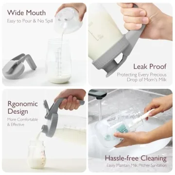 Momcozy Breast Milk Pitcher, Leak-proof Glass Storage