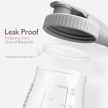 Momcozy Breast Milk Pitcher, Leak-proof Glass Storage