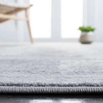 SAFAVIEH Jasper Collection 6'7" Square Light Grey/Ivory JSP101F Modern Abstract Non-Shedding Living Room Bedroom Dining Home Office Area Rug