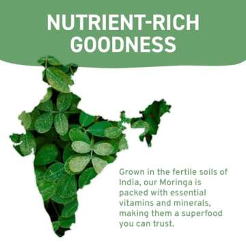 HANDPICK Organic Moringa Tea Bags - 100 Count, Pure Non-GMO Herbal Tea