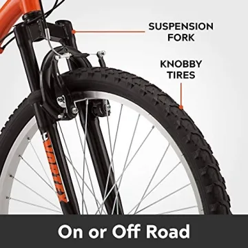 Pacific Mountain Sport Youth Adult Hardtail Bike 24-Inch 18 Speed