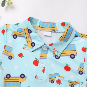 IDOPIP Casual Boys Back to School Shirts - Fun Tees for Kids