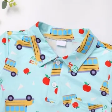 IDOPIP Casual Boys Back to School Shirts - Fun Tees for Kids