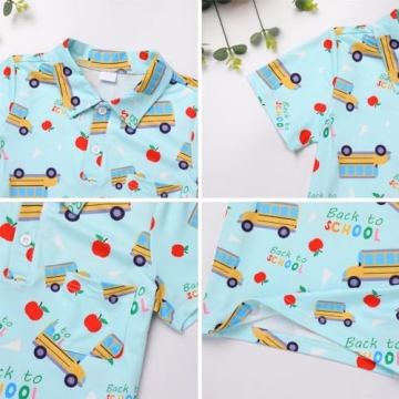 IDOPIP Casual Boys Back to School Shirts - Fun Tees for Kids