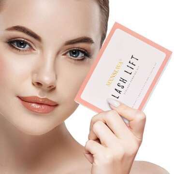 Ecofan Lash Lift Kit, Perming Curling Lifting Eyelash Perm Kit | Professional Semi Permanent for Salon Includes Eye Shields, Pads and Accessories