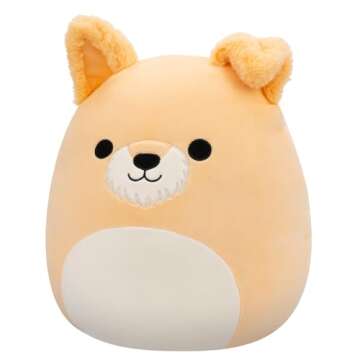 Squishmallows Original 14-Inch Cooper Tan Dog - Official Jazwares Plush (Large)