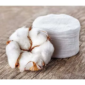 Organyc 100% Organic Cotton Rounds - Biodegradable Cotton, Chemical Free, For Sensitive Skin (210count) - Daily Cosmetics Beauty and Personal Care