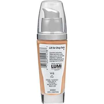 L'Oreal Paris True Match Lumi Healthy Makeup, W6 Sun Beige