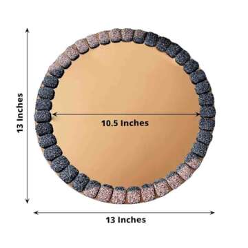 Efavormart 13" Gold Charger Plates for Elegant Events