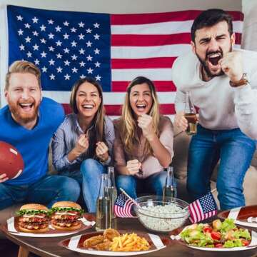 QZYL 50 PCS Football Plates, Football Party Plates, Football Shaped Disposable Paper Plates, Touchdown Party Plates, Football Party Supplies for Football Decorations Sports Birthday Decoration