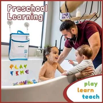 ALPHABATH Suction Bath Toys Alphabet Letters Numbers 42pcs Montessori Stimulating Autism Sensory No ...