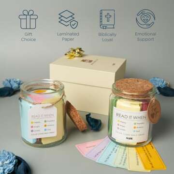 BLIEVE Bible Verse Jar - Daily Inspirational Gift