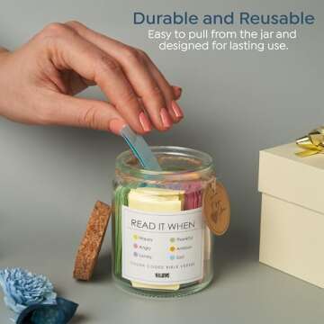 BLIEVE Bible Verse Jar - Daily Inspirational Gift