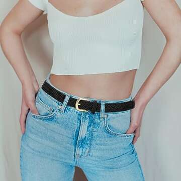 Versatile Elastic Woven Belts for Women - EsengNoyi