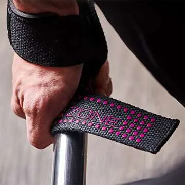 COREZONE Wrist Straps for Weightlifting Non-Slip Grip Wrist Wraps Support For Weight lifting Straps for Men & Women | Fitness Gym Straps for Workout, Powerlifting, Deadlift Straps, Bodybuilding