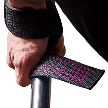 COREZONE Wrist Straps for Weightlifting Non-Slip Grip Wrist Wraps Support For Weight lifting Straps for Men & Women | Fitness Gym Straps for Workout, Powerlifting, Deadlift Straps, Bodybuilding