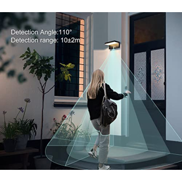 DAWALIGHT Solar Outdoor Wall Light with Motion Sensor