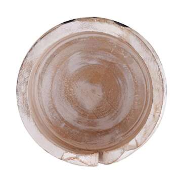 Wooden Yarn Bowl Knitting Halloween Decoration Large Crochet Yarn Holder YB2207 Handmade Crocheting Accessories and Supplies Organizer 7 x 4"