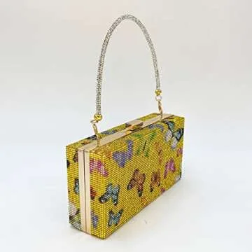 Elegant Pearl&She Diamond Evening Handbag for Women