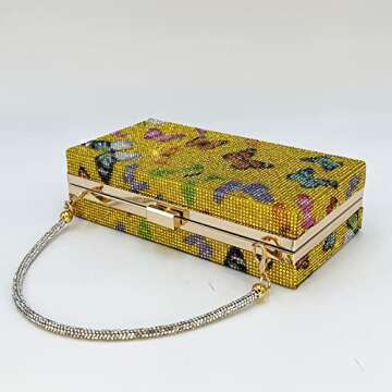 Elegant Pearl&She Diamond Evening Handbag for Women