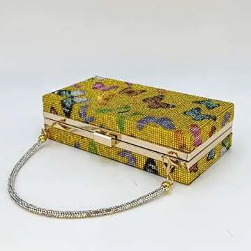 Elegant Pearl&She Diamond Evening Handbag for Women