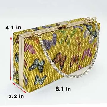 Elegant Pearl&She Diamond Evening Handbag for Women