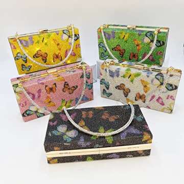 Elegant Pearl&She Diamond Evening Handbag for Women