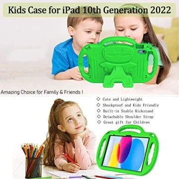 Durable LTROP Kids Case for iPad 10th Gen - Light Weight