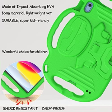 Durable LTROP Kids Case for iPad 10th Gen - Light Weight