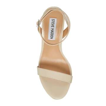 Steve Madden Wafer 4.5 inch High Heels - Women's Open Toe Stiletto Sandals